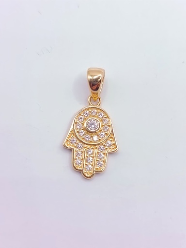 [1451102800] VX9-VX9ZP0065 Colgante Oro Amarillo Mano Circon