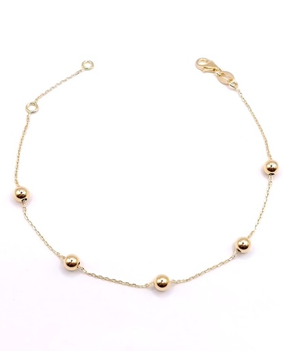 [1601102019] 264042 Pulsera Oro Amarillo Bola 