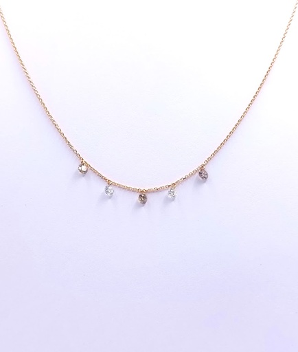 [1601105550] 2230 Collar Oro Amarillo Brillante 75 Puntos