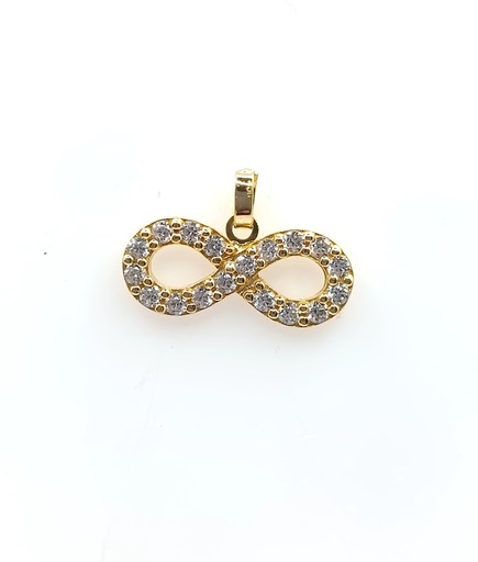 [1610100045] 1-366901CS Colgante Oro Amarillo Infinito