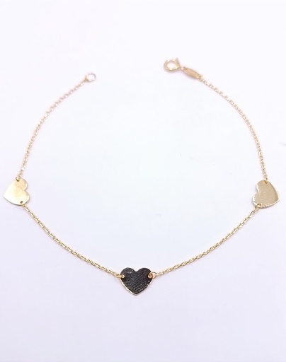 [1611150500] VX5FOR6B4066 Pulsera Oro Amarillo Corazon