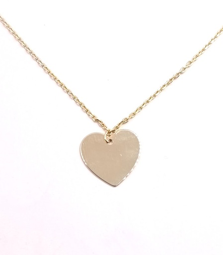 [1615001245] NPC01-2822-00 Collar Oro Amarillo Corazon