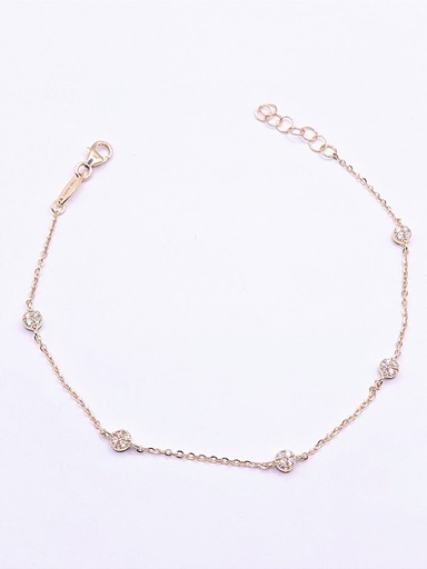 [1625100219] BRZ 1434 Pulsera Oro Amarillo Circon
