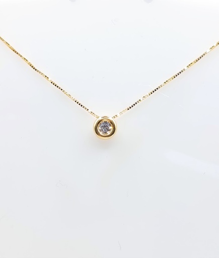 [1625101942] P 3159.3 Collar Oro Amarillo Circon