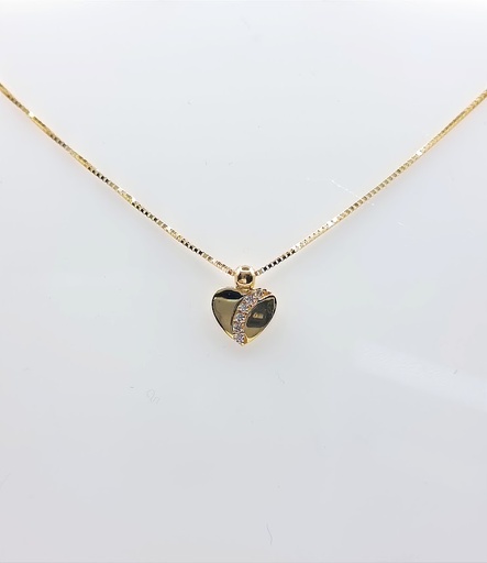 [1625102142] P 3194 Collar Oro Amarillo Circon