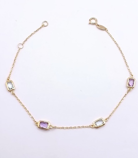 [1625104719] KR(0-X4)FOR6B1909-II-AM-SB Pulsera Oro Amarillo