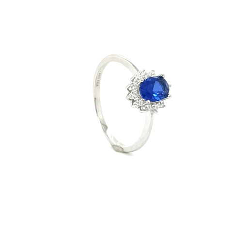 R-0560 Z Anillo Plata Zafiro Lady 
