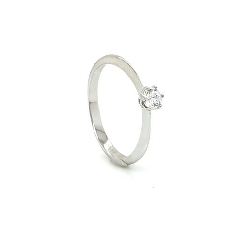 R-0701 C Anillo Plata Solitario 4mm
