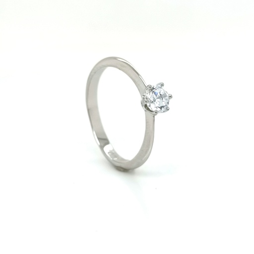 R-0701 M Anillo Plata Solitario 5mm 