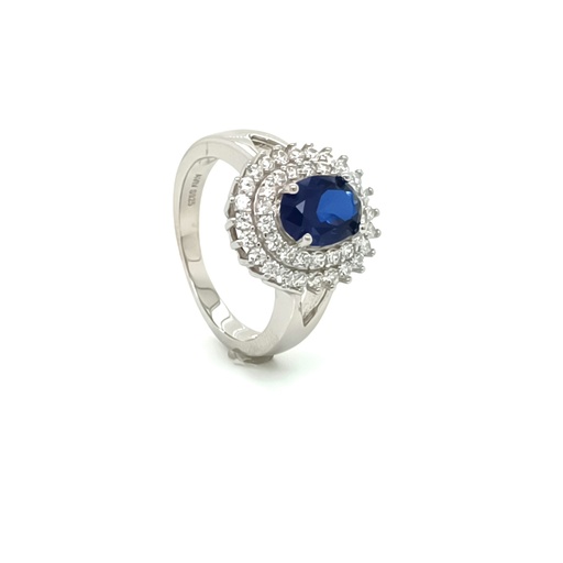 R-0014 Z Anillo Plata Zafiro