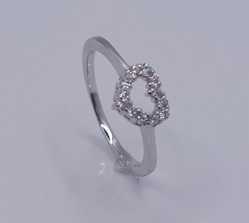 R-0795 Anillo Plata Corazon 