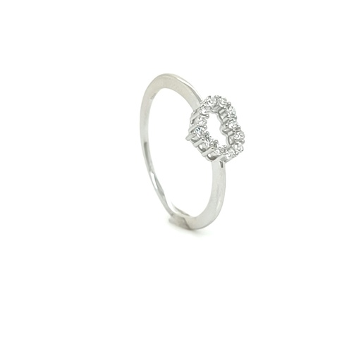 R-0795 Anillo Plata Corazon 