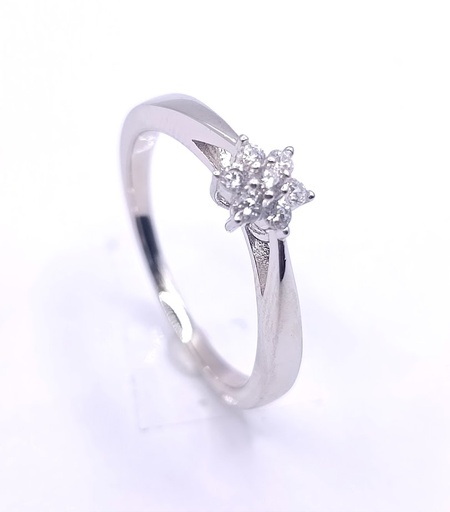 R-1302 Anillo Plata Roseta