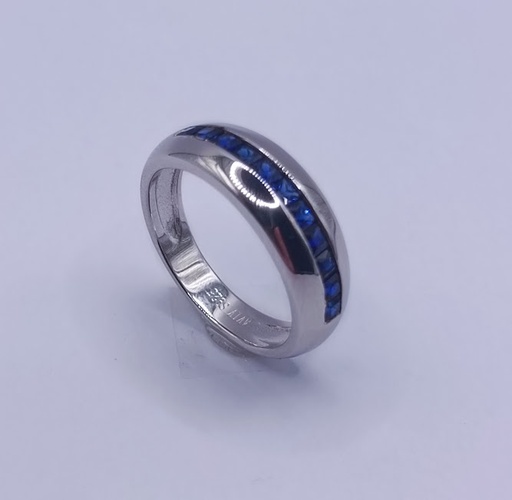 R-1311 Z Anillo Plata Zafiro 