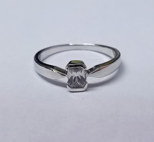R-1317 Anillo Plata Solitario OFERTA