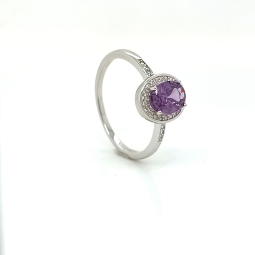 R-1324 AM Anillo Plata Amatista