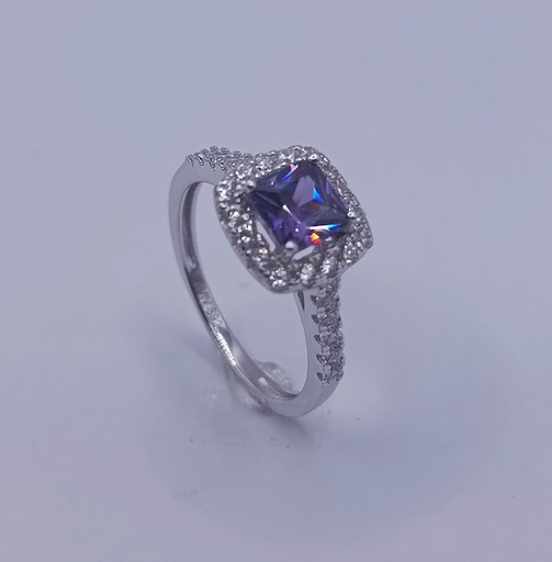 R-1325 AM Anillo Plata Amatista 