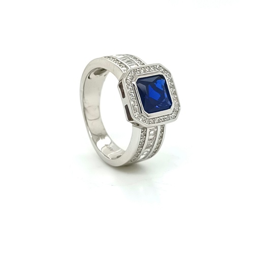 R-1331 Z Anillo Plata Zafiro