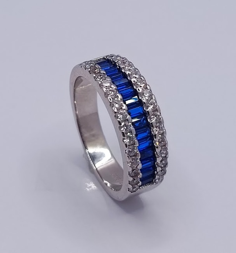 R-1332 Z Anillo Plata Zafiro