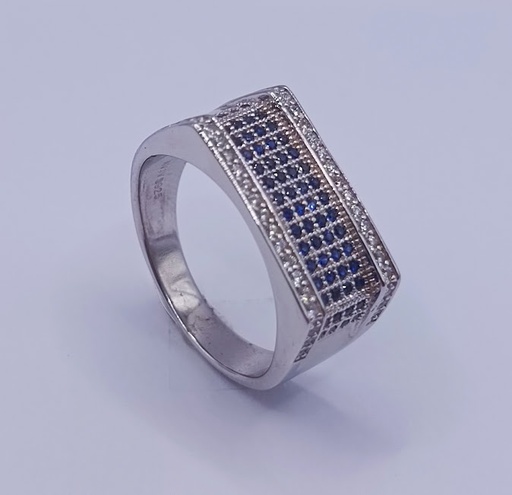 R-1446 Z Anillo Plata Zafiro