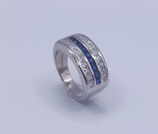 R-1306 Anillo Plata Cintillo