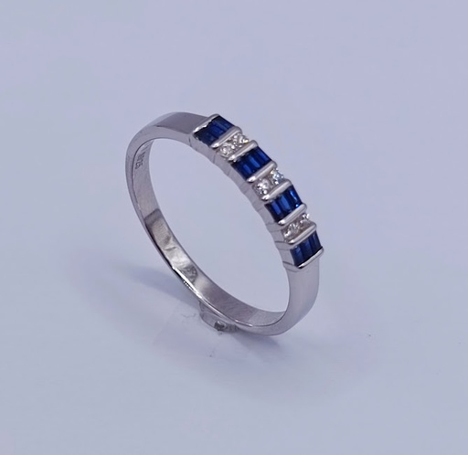 SR-0181 Z Anillo Plata Churumbela Zafiro