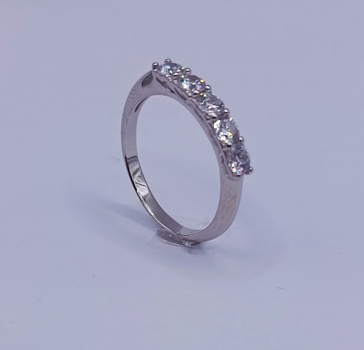 SR-1521 Anillo Plata Cintillo Galeria Corazon