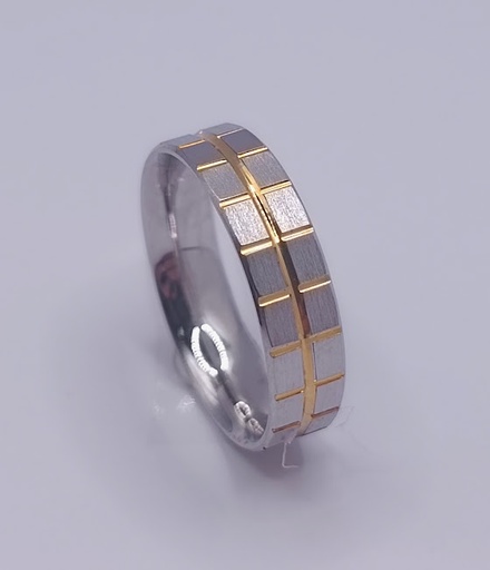 SR-0393 Argolla Plata Oro Vermeille Matrimonio Alianza