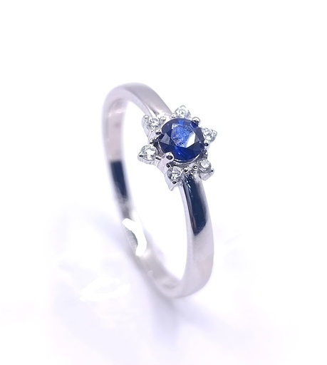 R-1451 Z Anillo Plata Zafiro