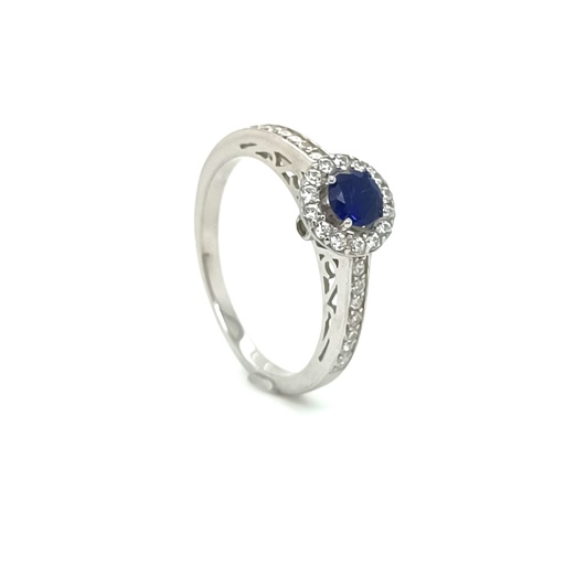 SR-1508 Z Anillo Plata Compromiso Galeria