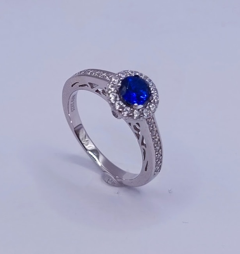 SR-1508 Z Anillo Plata Zafiro Galeria
