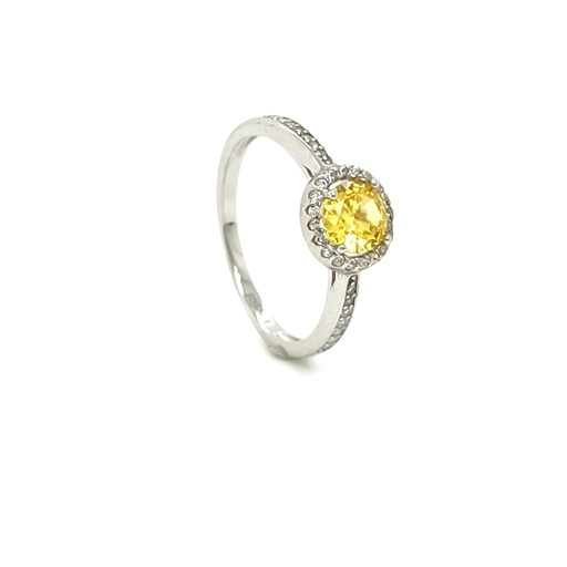 R-0032 Y Anillo Plata Yellow