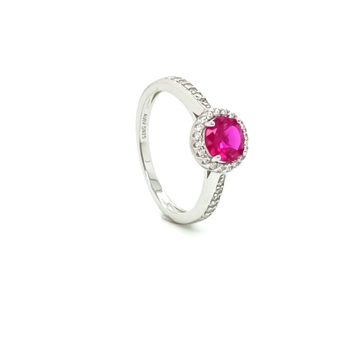 R-0032 R Anillo Plata Rubi