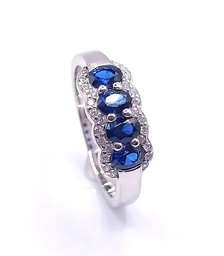 R-30925 Z Anillo Plata Zafiro