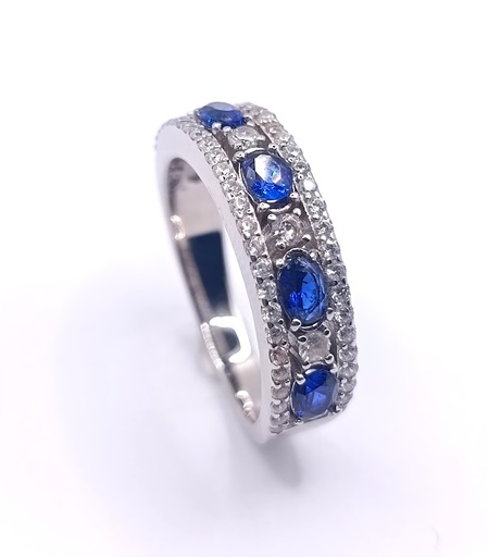 R-6114 Z Anillo Plata Zafiro