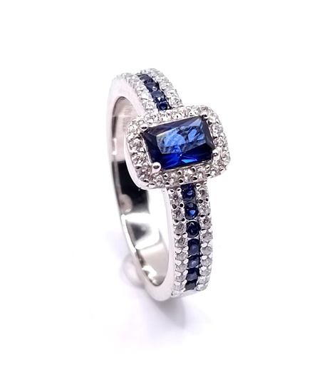 R-7368 Z Anillo Plata Zafiro