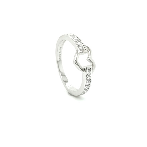 R25-4522 Anillo Plata Corazon
