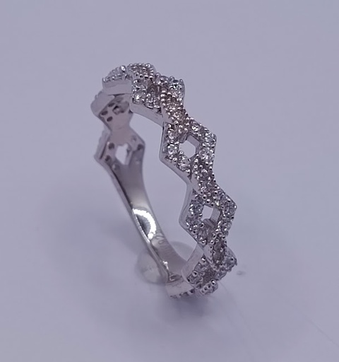 SL90148A1 Anillo Plata Rodio