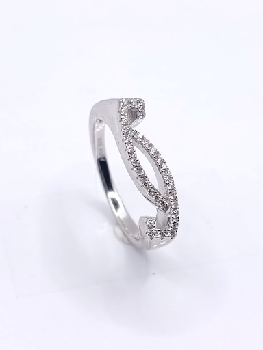 AL31969A1 Anillo Plata Circon Swarovski