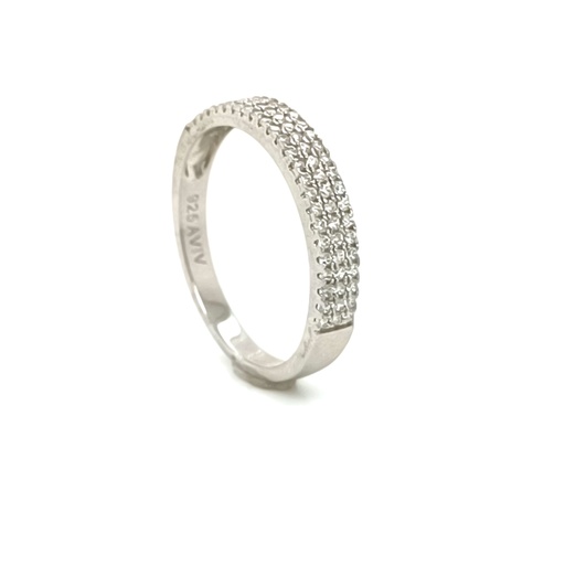 SL30245A1 Anillo Plata Cintillo Fino III