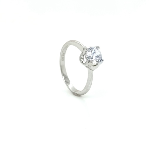 SL30906A1 Anillo Plata Solitario