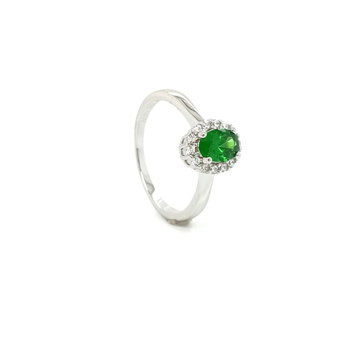 SL31042A1 Anillo Plata Lady Esmeralda