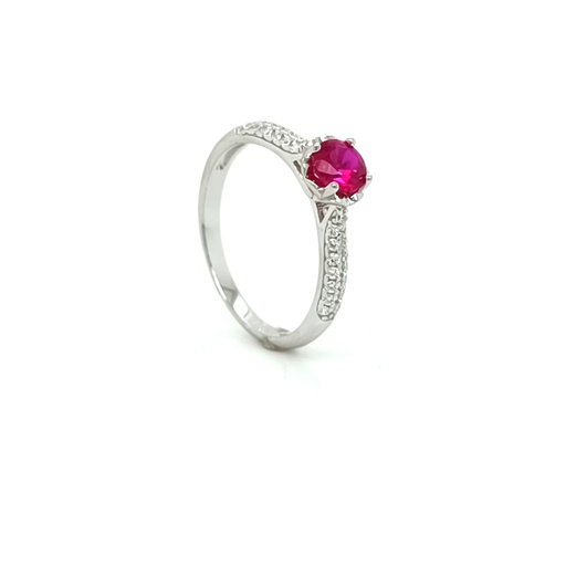 SL30929A1 Anillo Plata Rubi