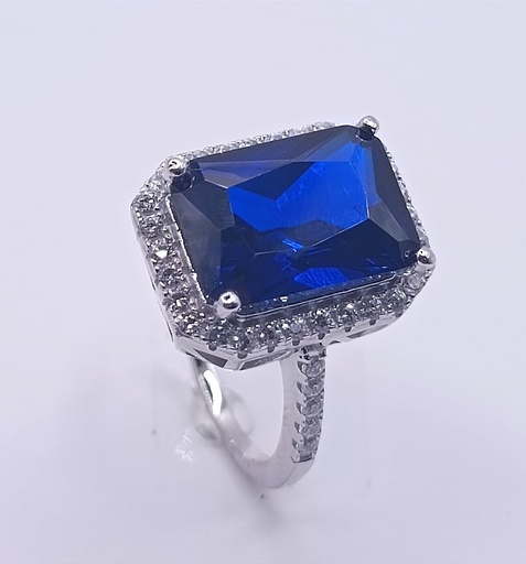 SL36478JD1 Anillo Plata Zafiro