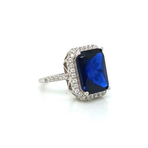 SL36478JD1 Anillo Plata Zafiro