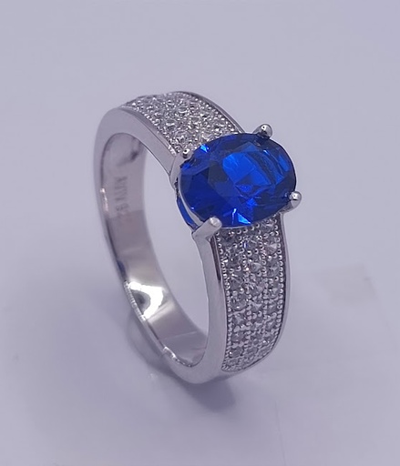 SL60029D1 Anillo Plata Zafiro