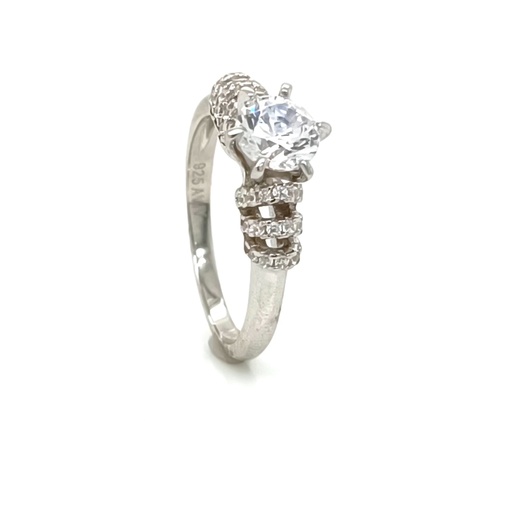 SL30374A1 Anillo Plata Solitario OFERTA