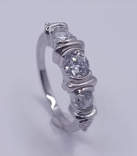 SL90375A1 Anillo Plata Rodio