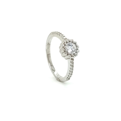 SL90381A1 Anillo Plata Halo