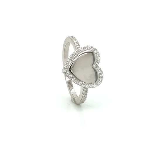 SL33633A1 Anillo Plata Corazon